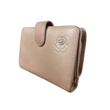 Chanel Light Pink Flower CC Snap Wallet 2011