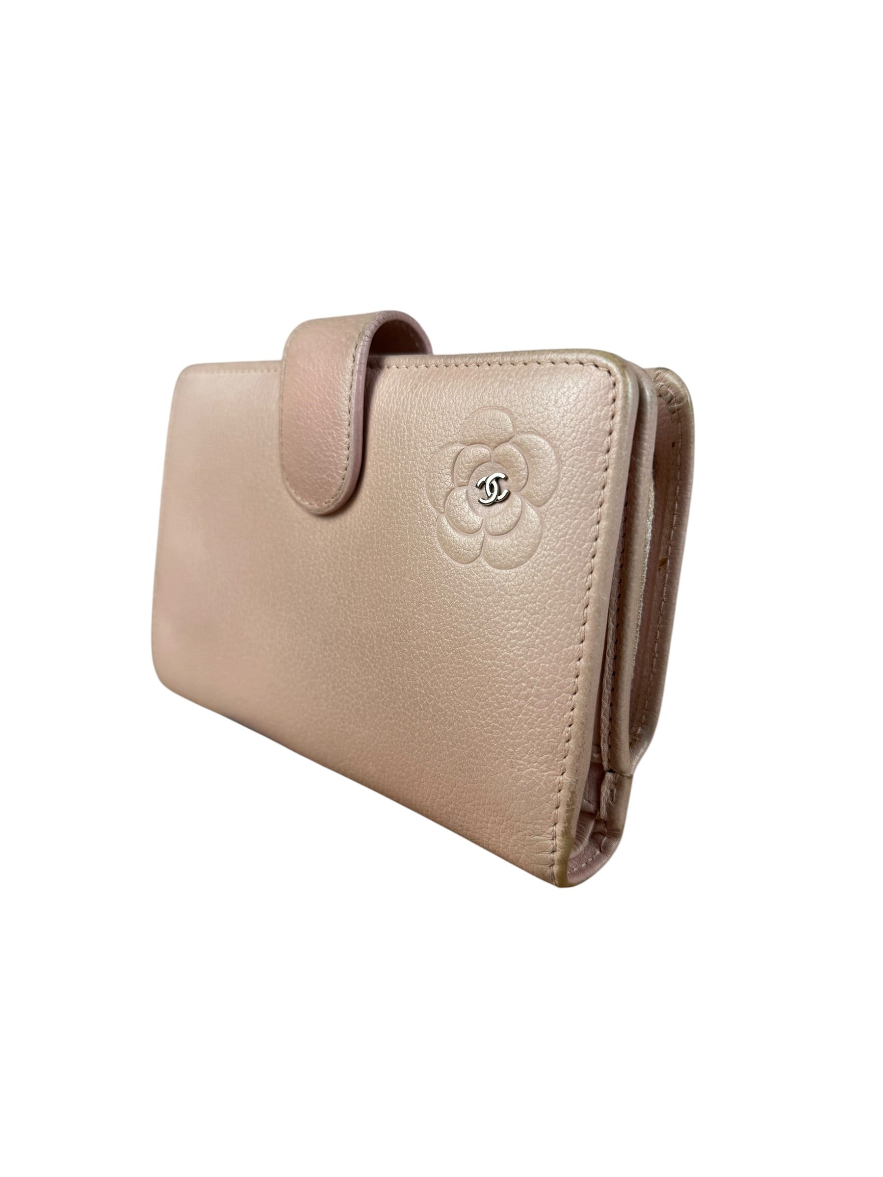 Chanel Light Pink Flower CC Snap Wallet 2011