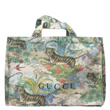 Gucci Beauty Floral Tiger Print Canvas Tote Bag