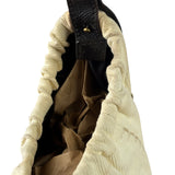 Saint Laurent White Canvas Mombasa Hobo Bag