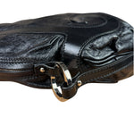 Fendi Vintage Black Leather Oyster Hobo Bag