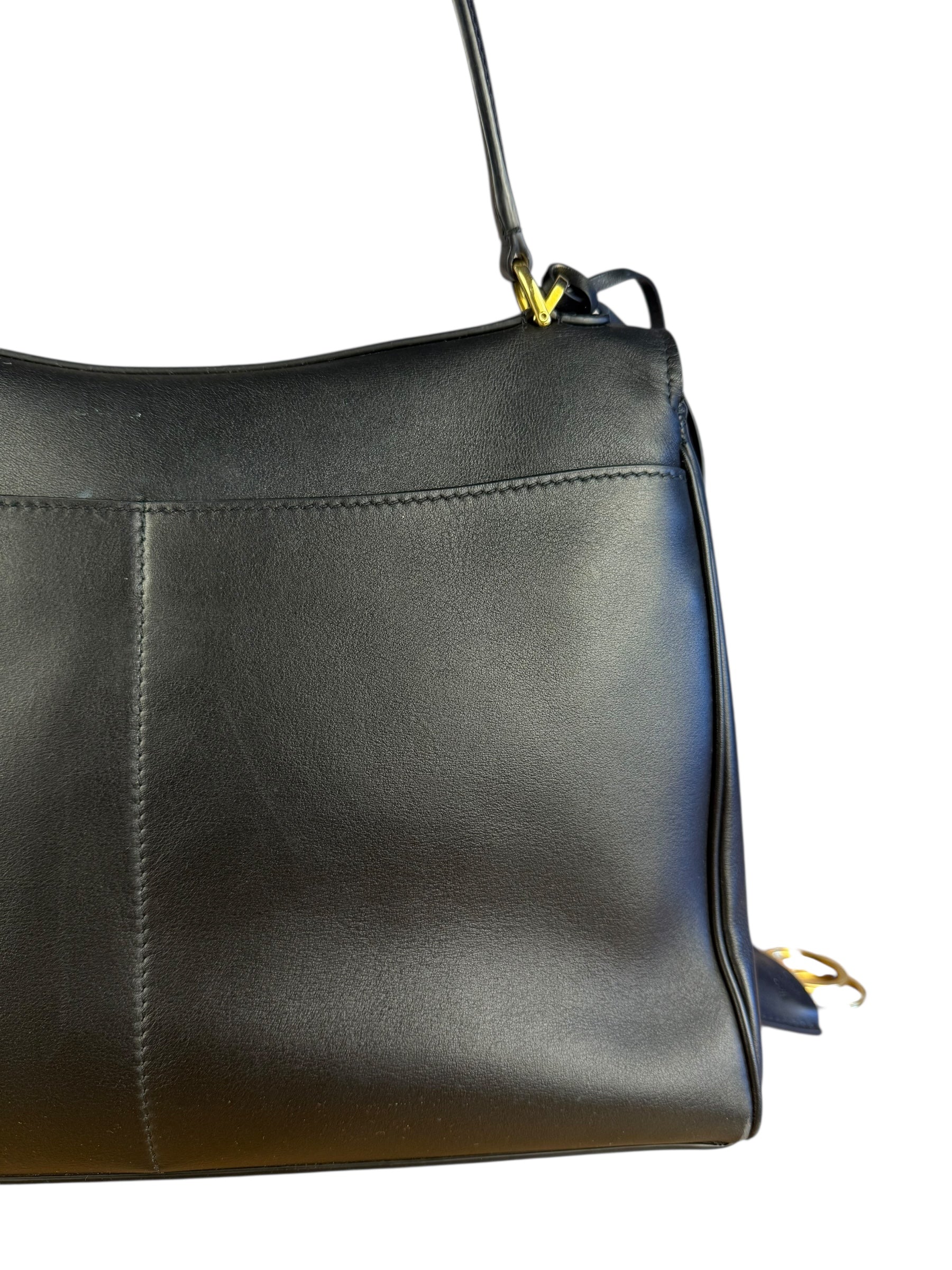 Balenciaga Medium Rodeo Leather 2Way Handbag Black