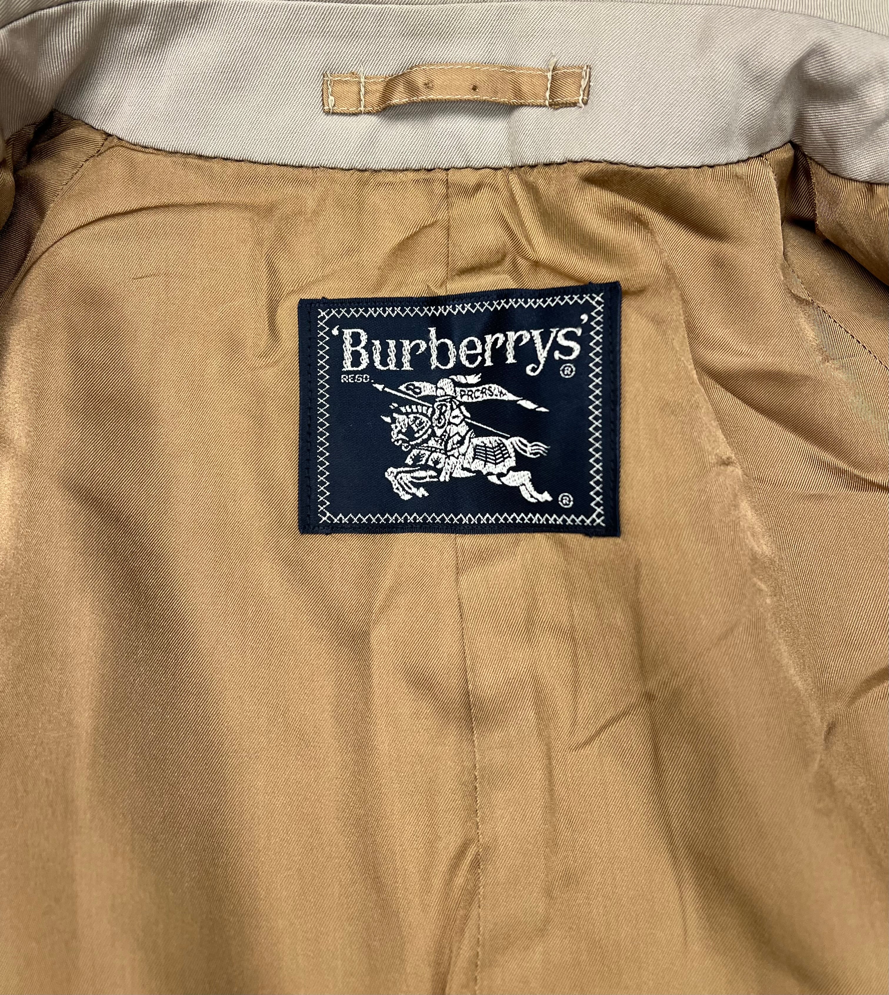 Burberry Vintage Khaki Trench Coat