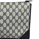 Gucci Vintage GG Coated Canvas Zip Travel Pouch Navy
