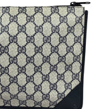 Gucci Vintage GG Coated Canvas Zip Travel Pouch Navy