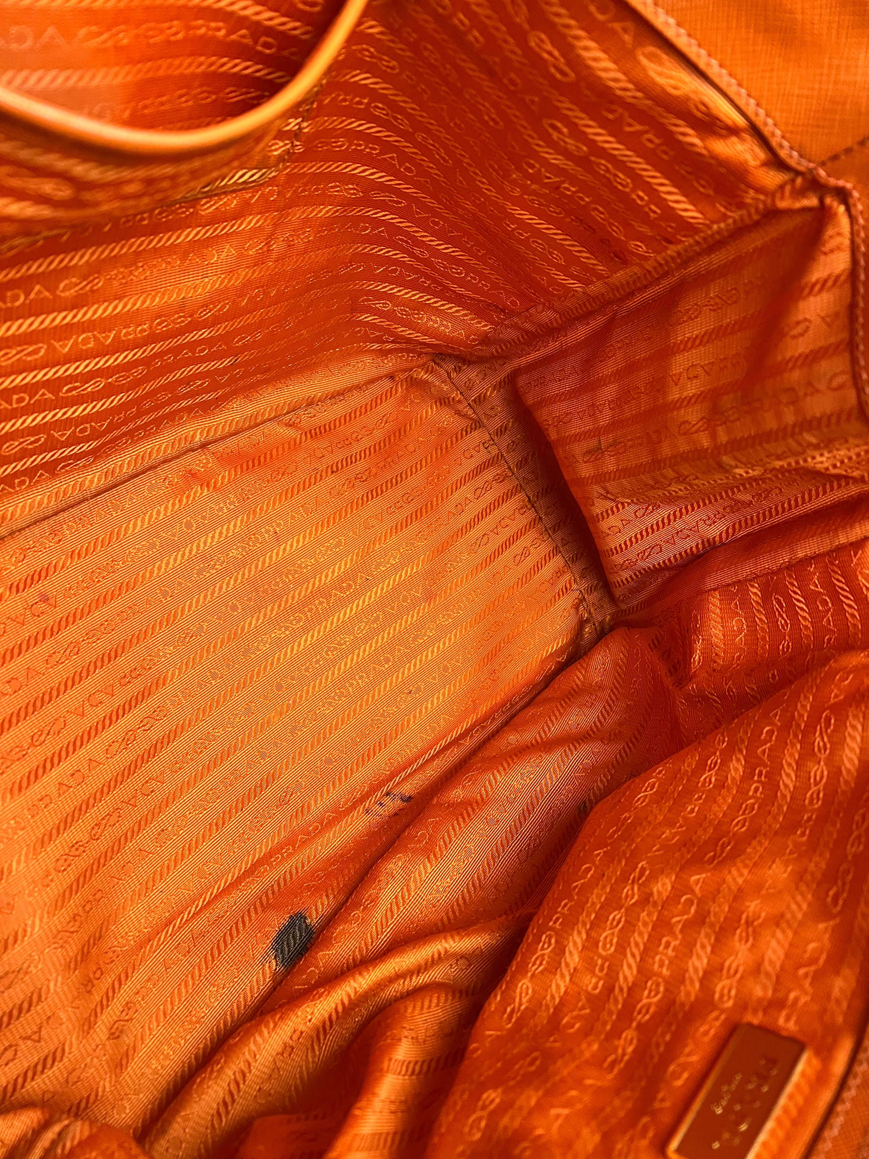 Prada Saffiano Lux Tote Orange