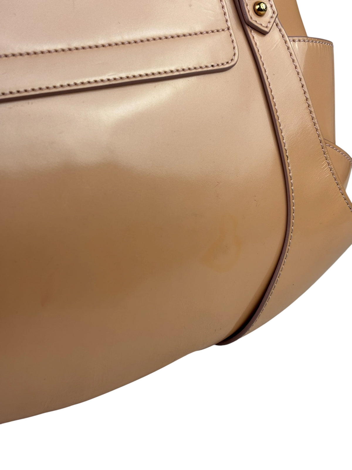 Fendi Borsa Pink Patent Leather Cuoio Ingrassato Compilation Shoulder Bag