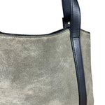 Loewe Suede Anagram Shoulder Tote Olive