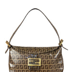 Fendi Vintage FF Canvas PVC Baguette