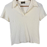 Fendi Embossed FF Short Sleeve Polo Shirt