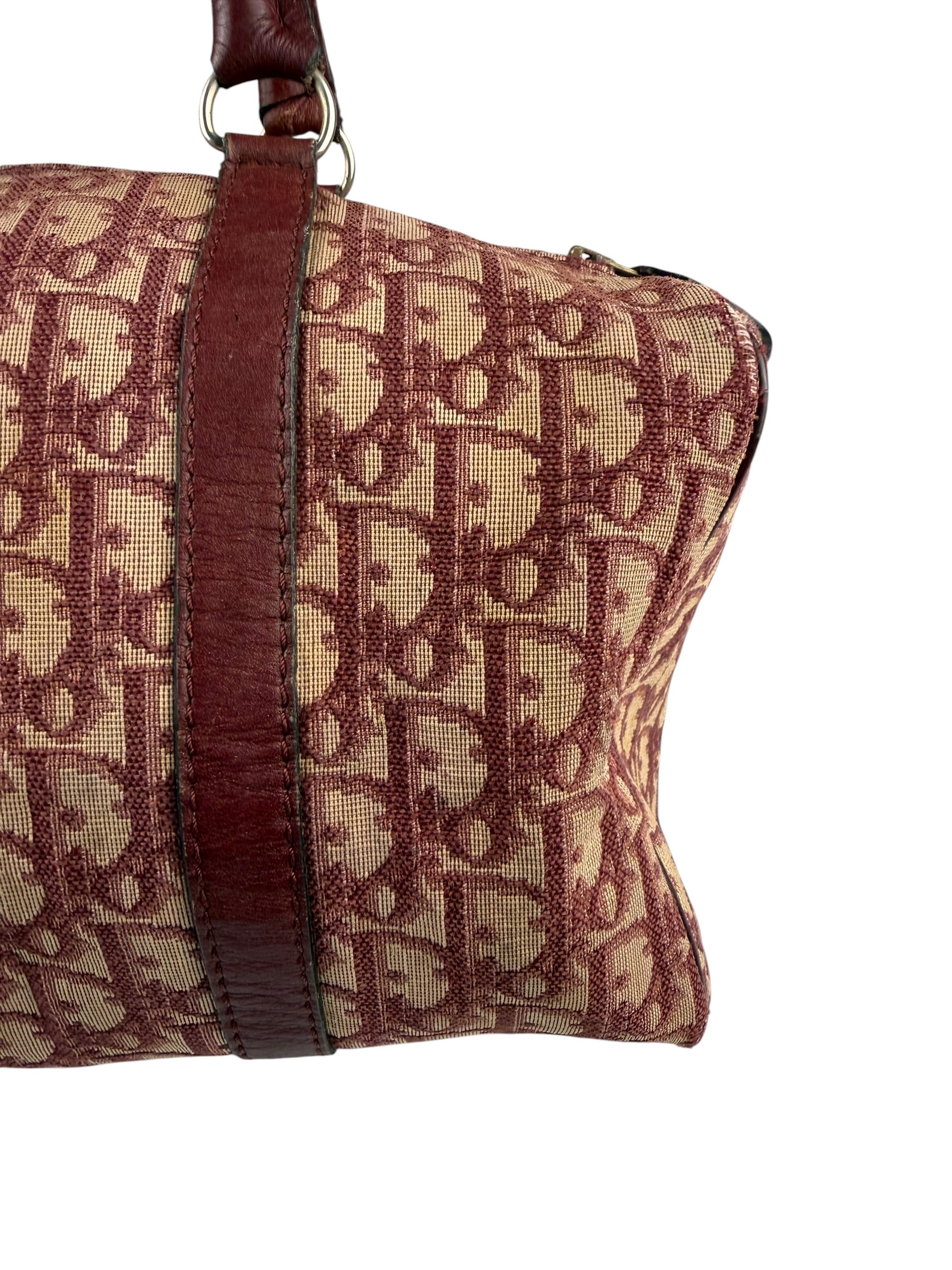 Christian Dior Vintage Monogram Trotter Boston Handbag
