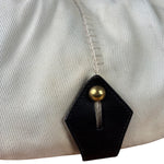 Saint Laurent White Canvas Mombasa Hobo Bag