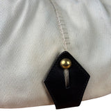 Saint Laurent White Canvas Mombasa Hobo Bag