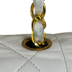 Chanel White Lambskin Diana Bijoux Flap 1992