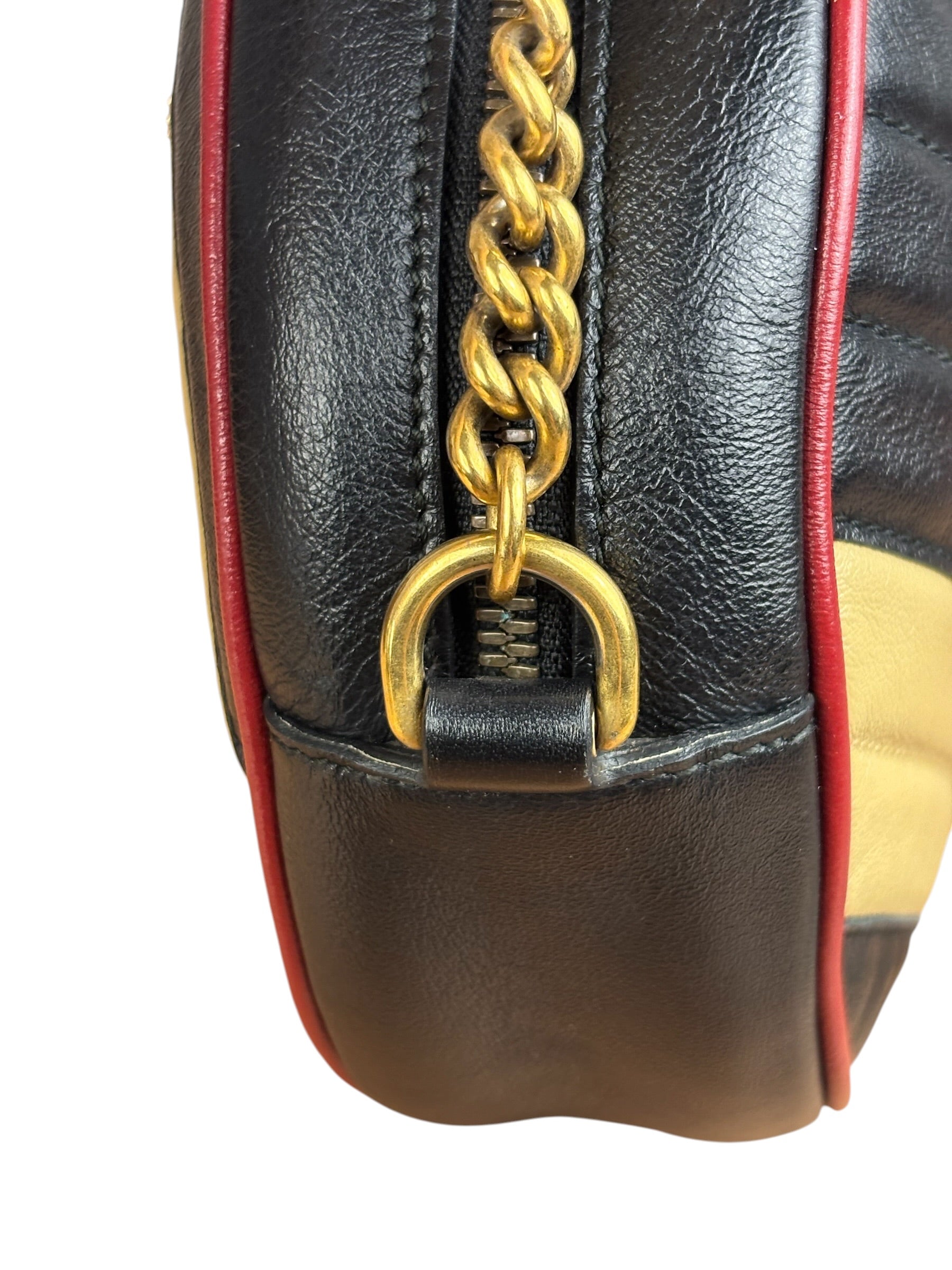 Gucci Multicolor Leather Azalea Marmont Round Crossbody