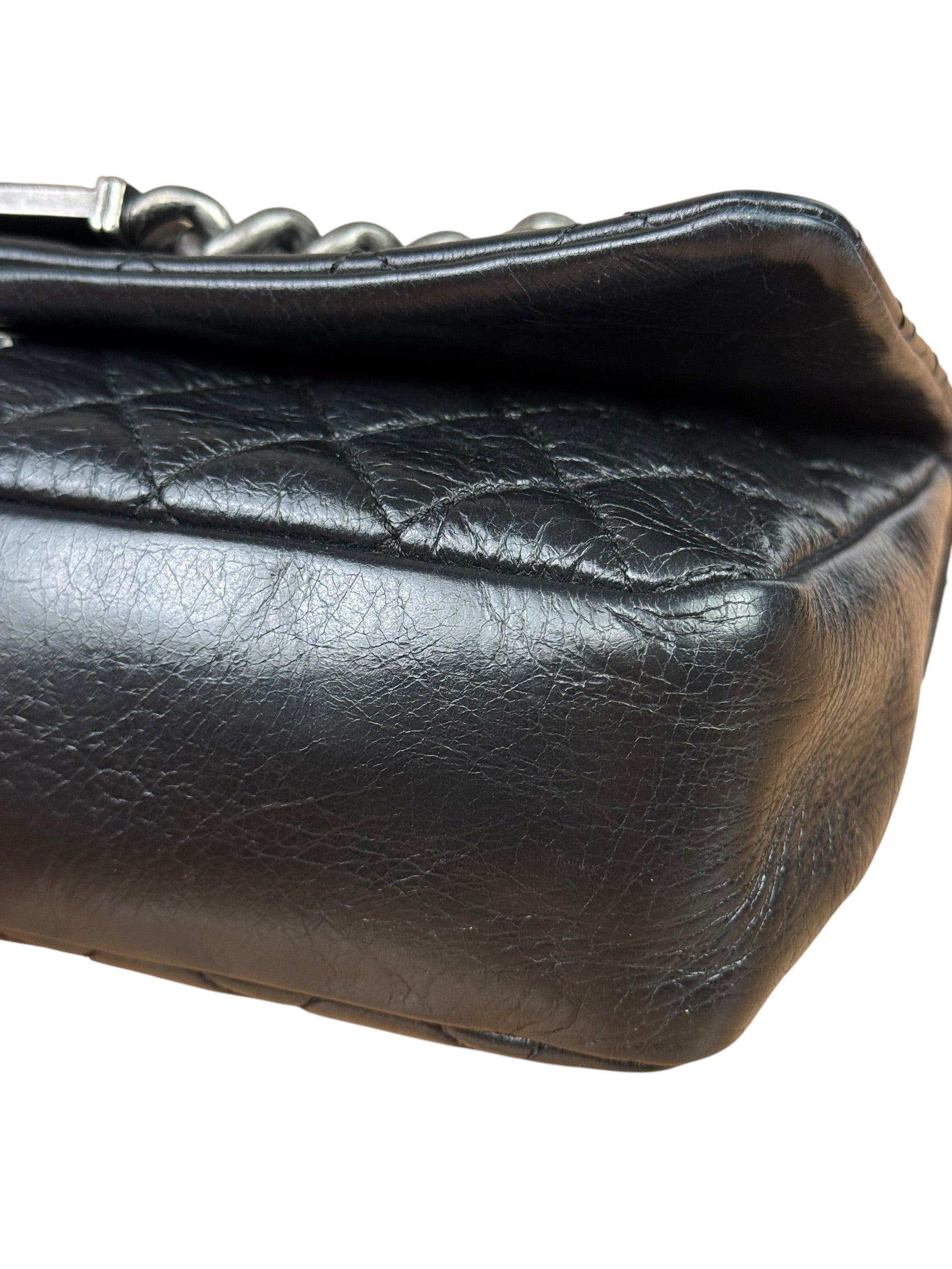 Chanel Black Leather Quilted Leather 31 Rue Cambon Flap Bag 2014