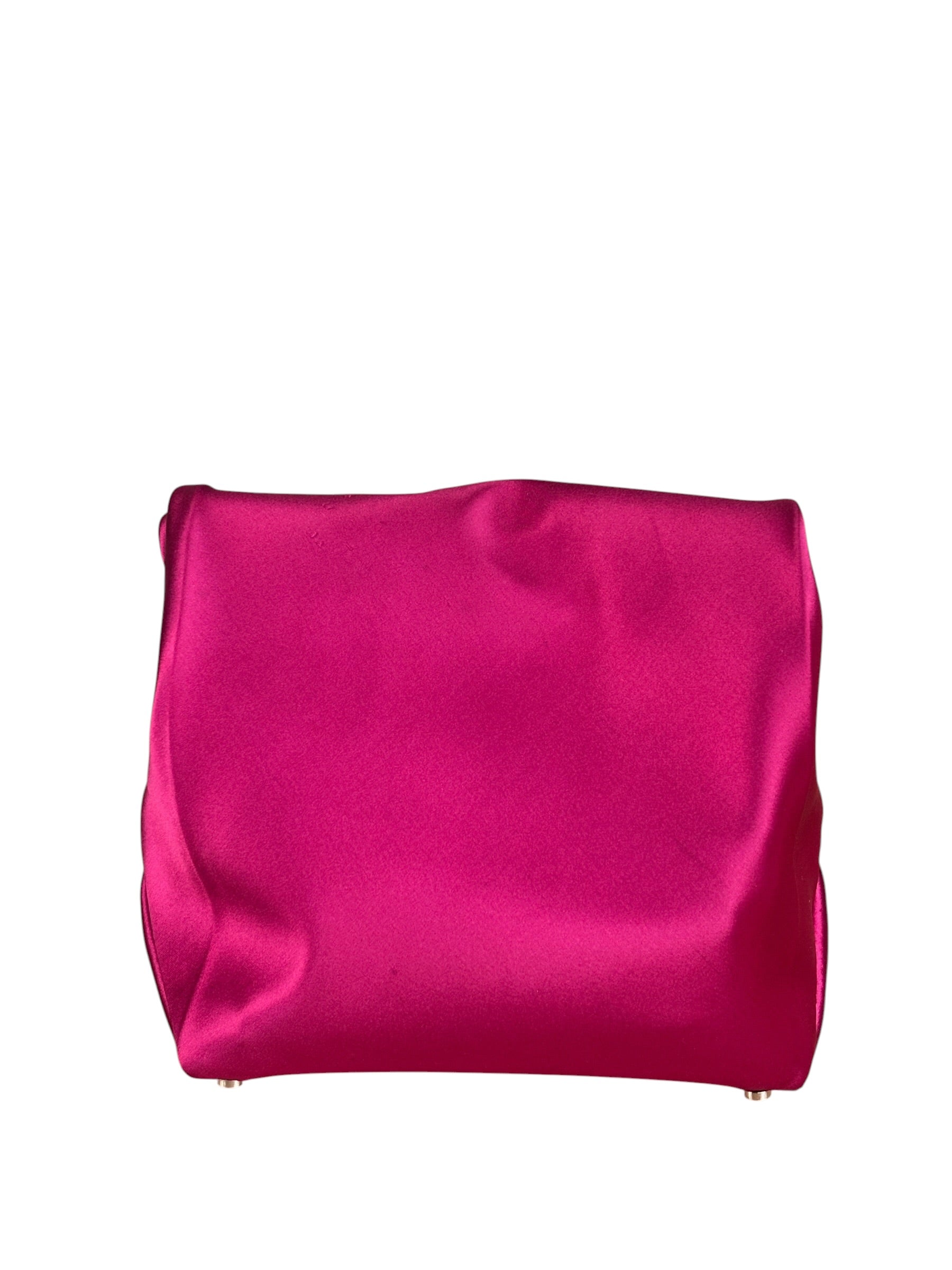Alexander Wang Fuchsia Pink Satin Lunch Clutch