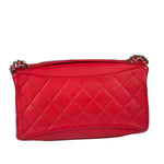 Chanel Red Quilted Leather Shoulder Bag 2016