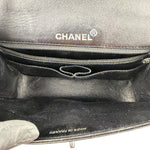 Chanel Vintage Black Leather In The Business Flap Handbag 1996