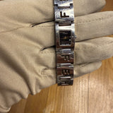 Fendi Black Dial Tank Stainless Letter Links
