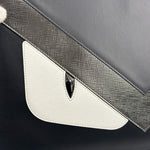 Fendi Black/Grey/White Monster Bag Bugs Eye Pouch