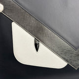 Fendi Black/Grey/White Monster Bag Bugs Eye Pouch