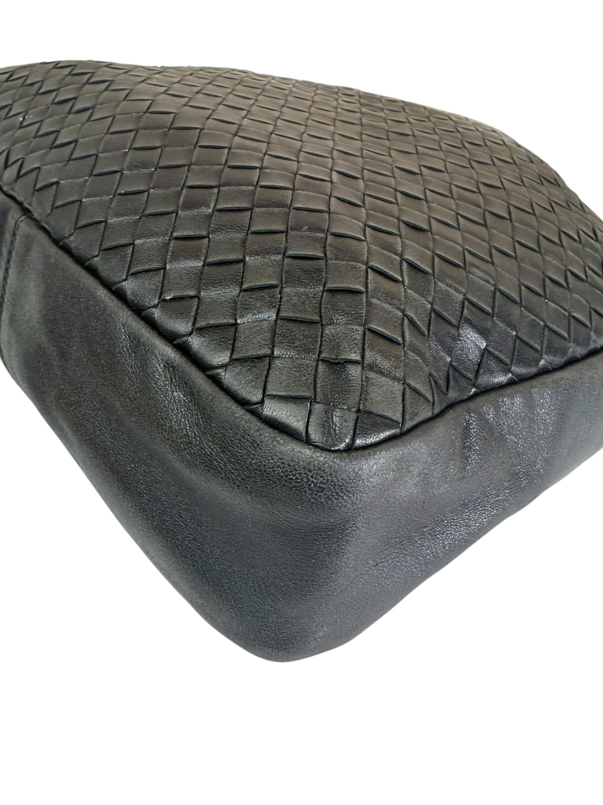 Bottega Veneta Black Intrecciato Hobo Bag