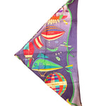 Hermes Blue Les Folies Du Ciel Silk Scarf