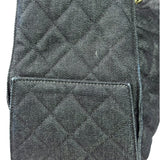 Chanel Navy Quilted Denim/Leather Trim 25 Hobo Bag 2021