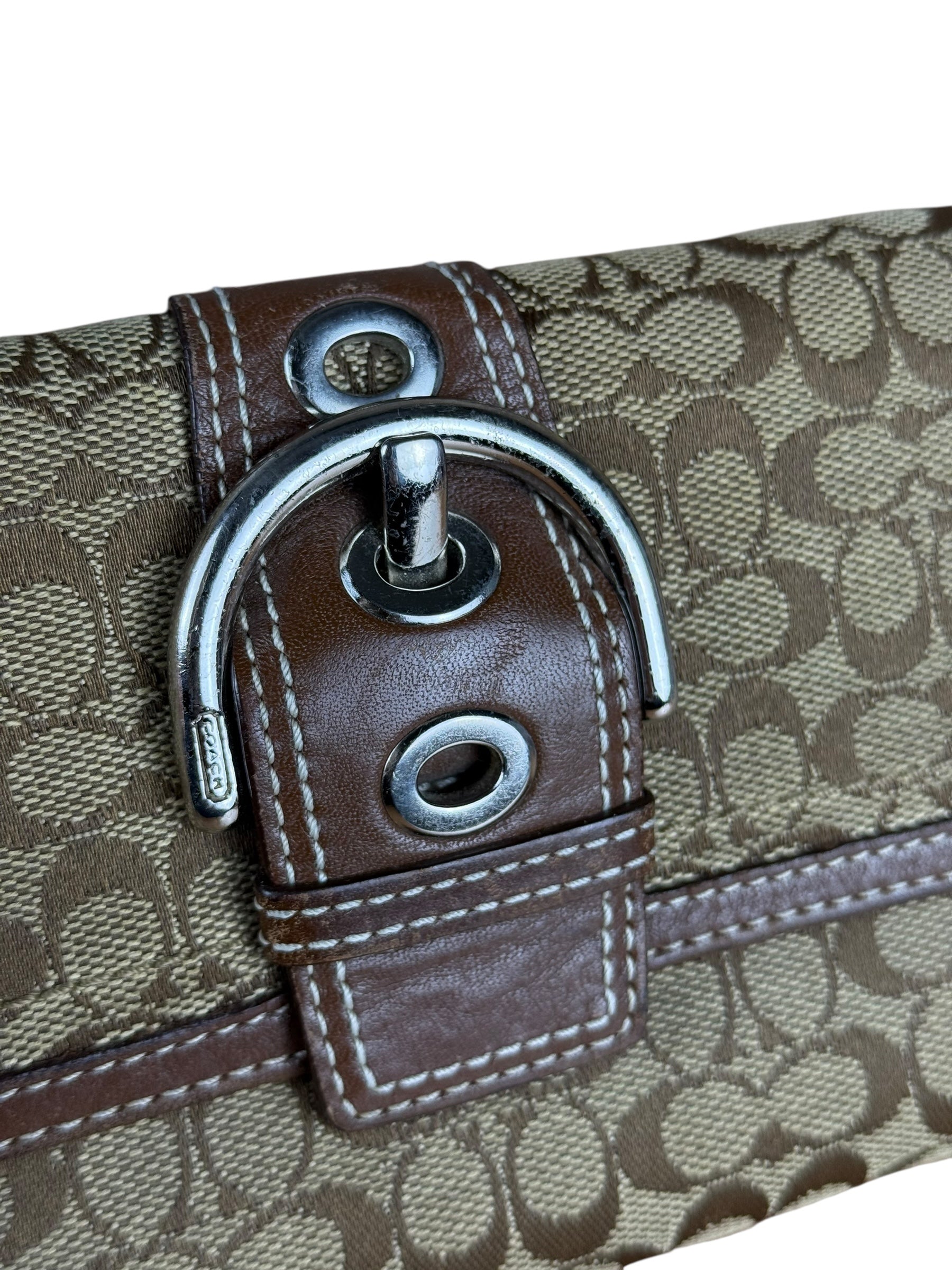 Coach Vintage Signature C Long Wallet Brown