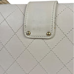 Chanel Cream Quilted Leather Flap Bag 2018