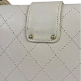 Chanel Cream Quilted Leather Flap Bag 2018