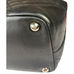 Chanel Black Quilted Leather Ligne Cambon Tote Mid 2000's