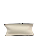Miu Miu White Madras Ornate Crystal Jeweled Buckle Two-Way Bag