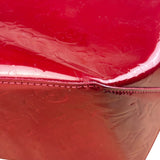 Louis Vuitton Red Leather Monogram Vernis Bellevue Handbag PM