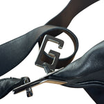 Gucci Black Leather Silhouette Hobo Bag