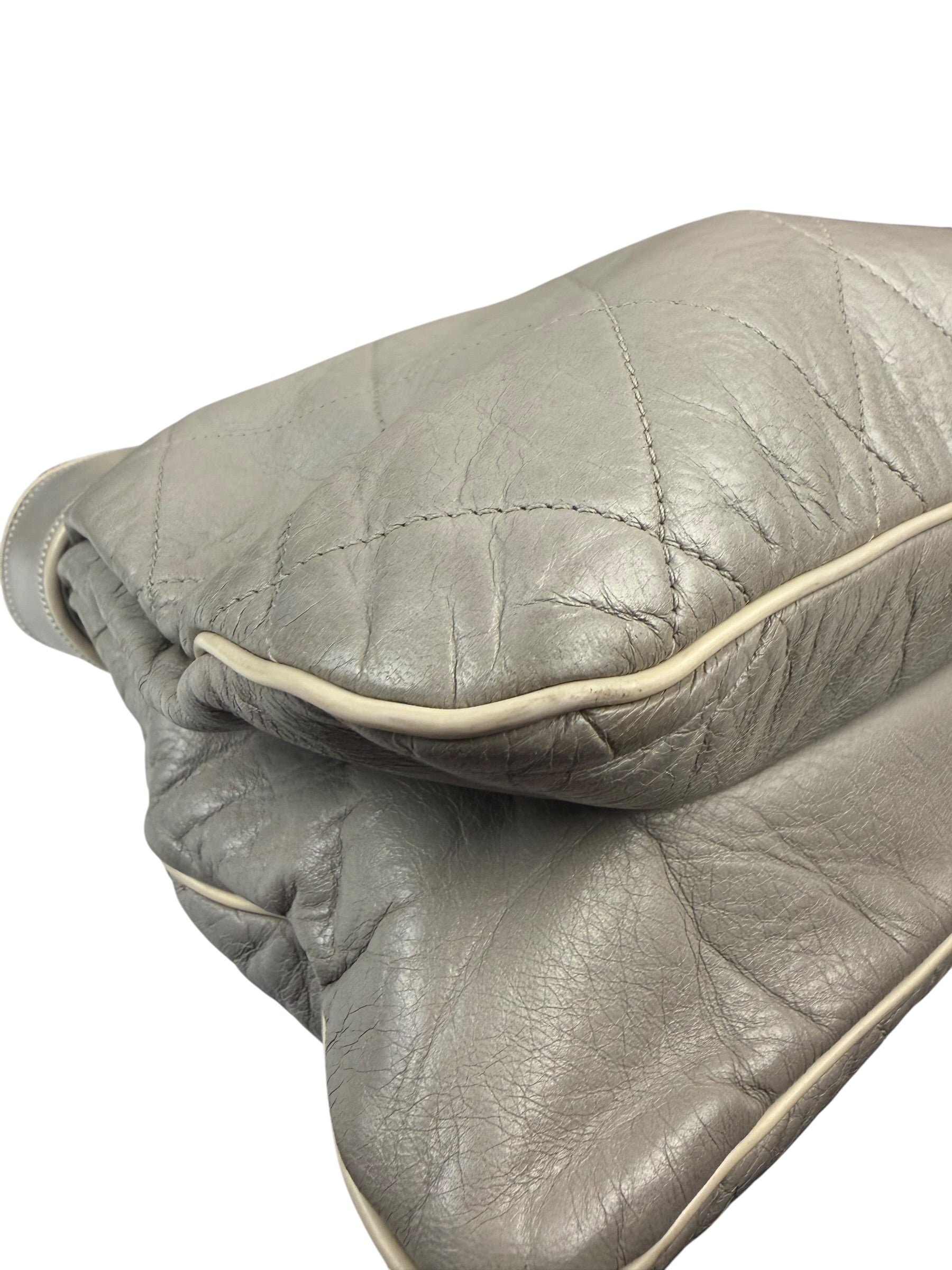 Chanel Grey Reissue Quilted Tote Bag 2013