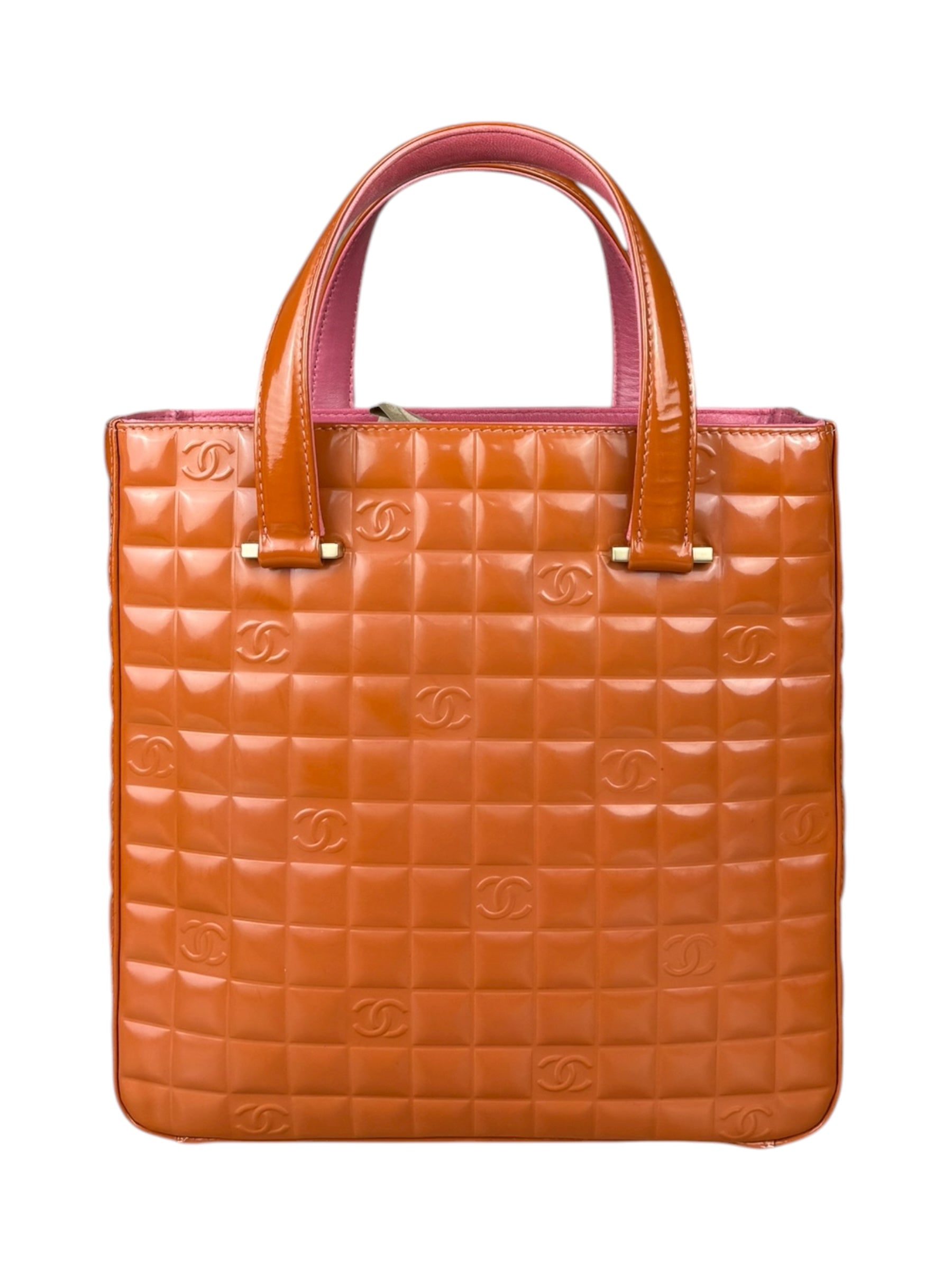 Chanel Chocolate Bar Patent Tote 2002