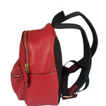 Coach Red Pebbled Mini Charlie Backpack