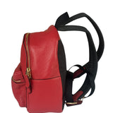 Coach Red Pebbled Mini Charlie Backpack