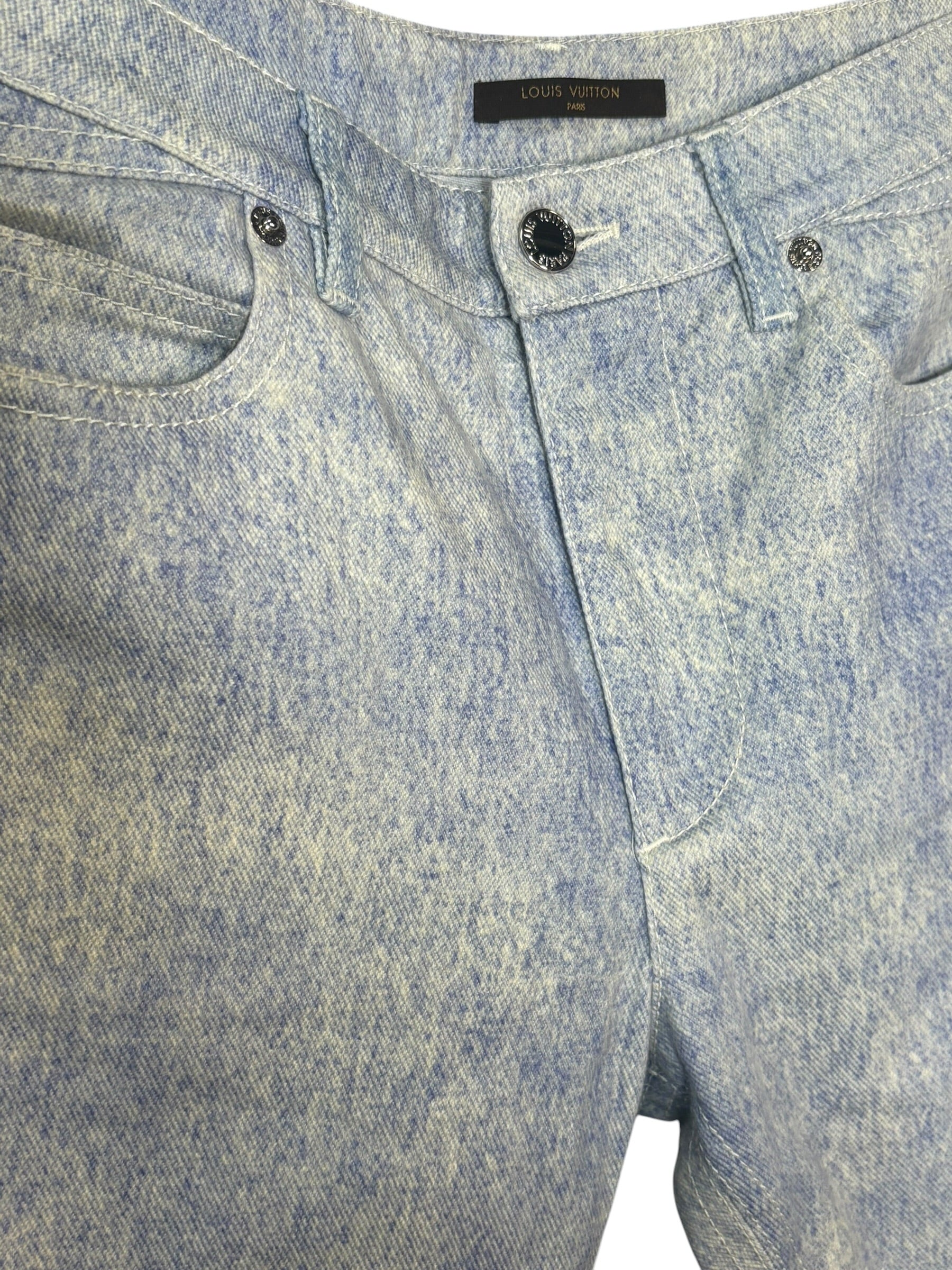 Louis Vuitton Acid Wash Skinny Jeans