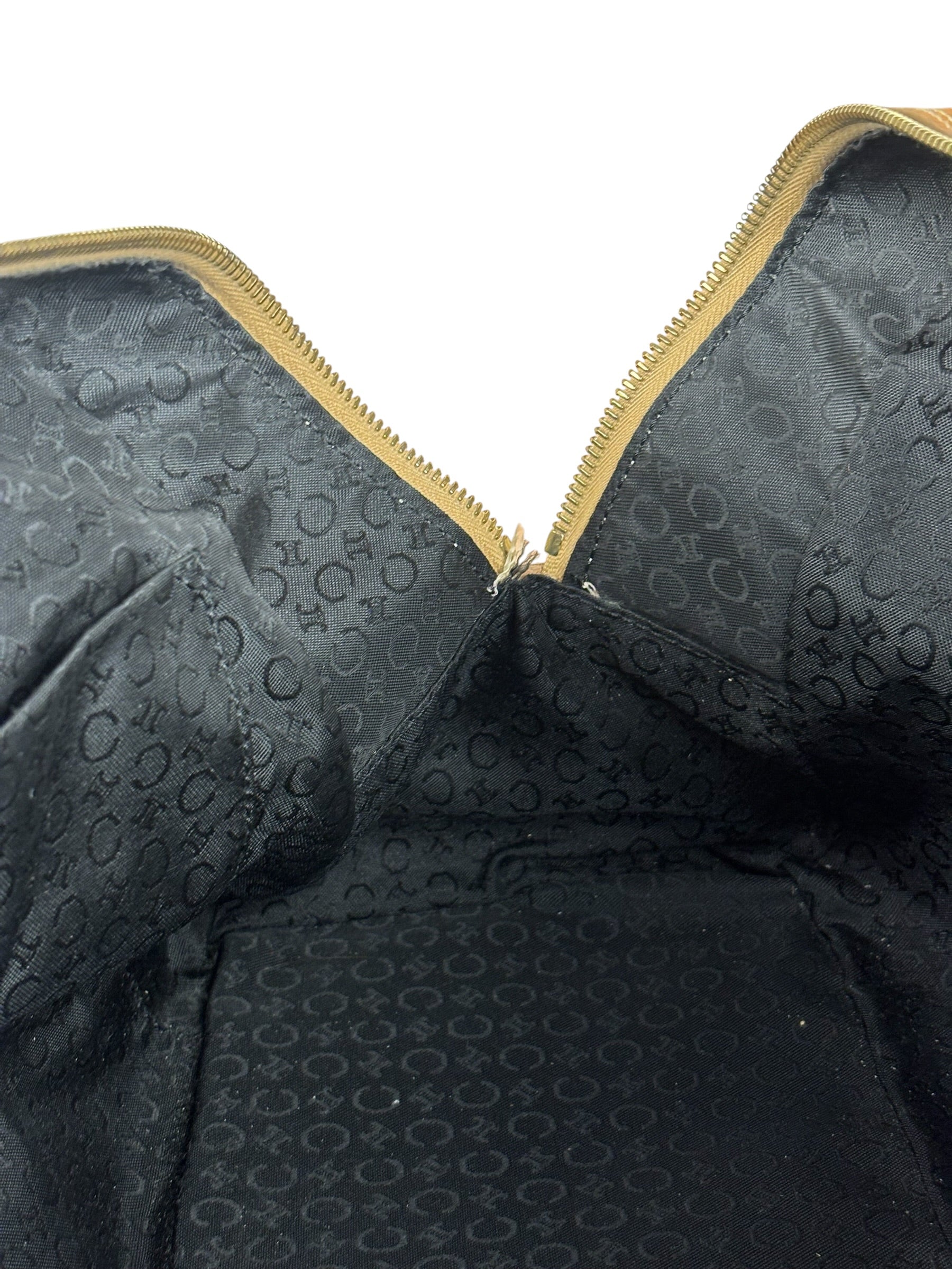 Celine Vintage Suede Macadam Leather Bowler Bag