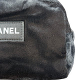 Chanel Beauty Soft Black Zip Cosmetic Pouch