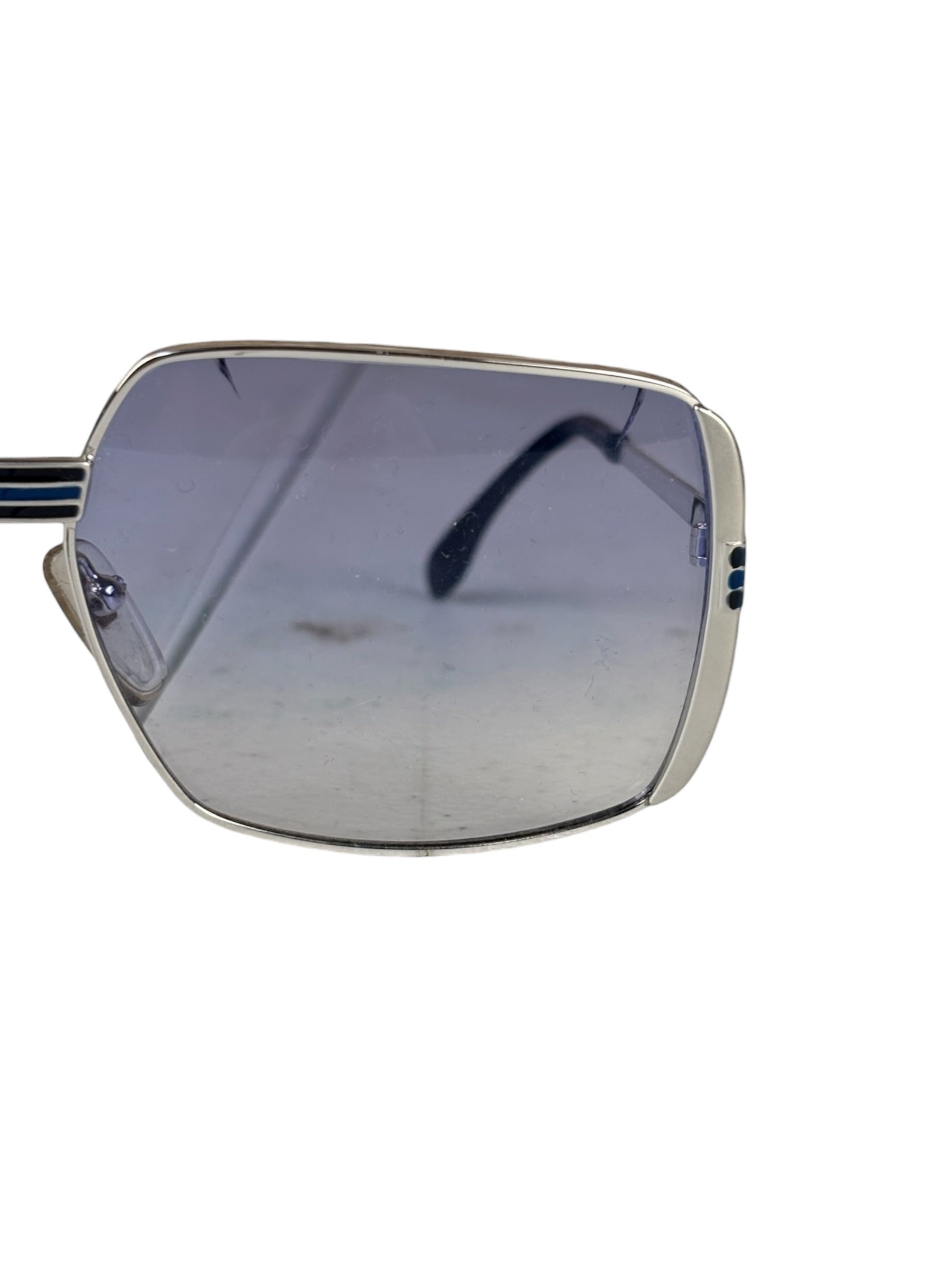 YSL Silver Square Frame Sunglasses