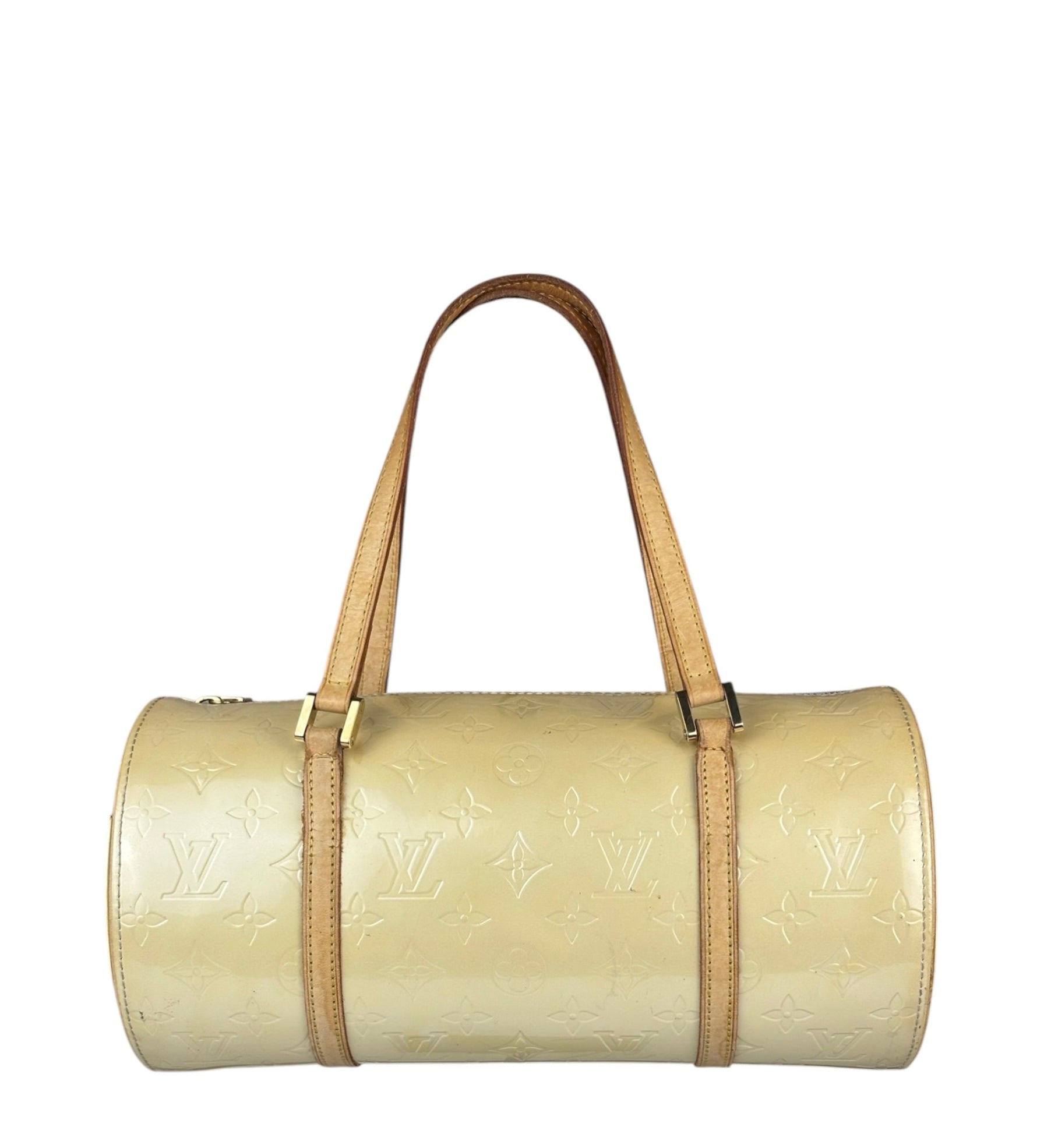 Louis Vuitton Yellow Monogram Vernis Bedford Handbag