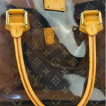 Louis Vuitton Vintage Brown Leather/PVC Monogram Ambre Tote