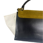 Celine Colorblock Leather/Suede Trapeze Two-Way Bag