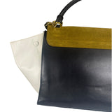Celine Colorblock Leather/Suede Trapeze Two-Way Bag