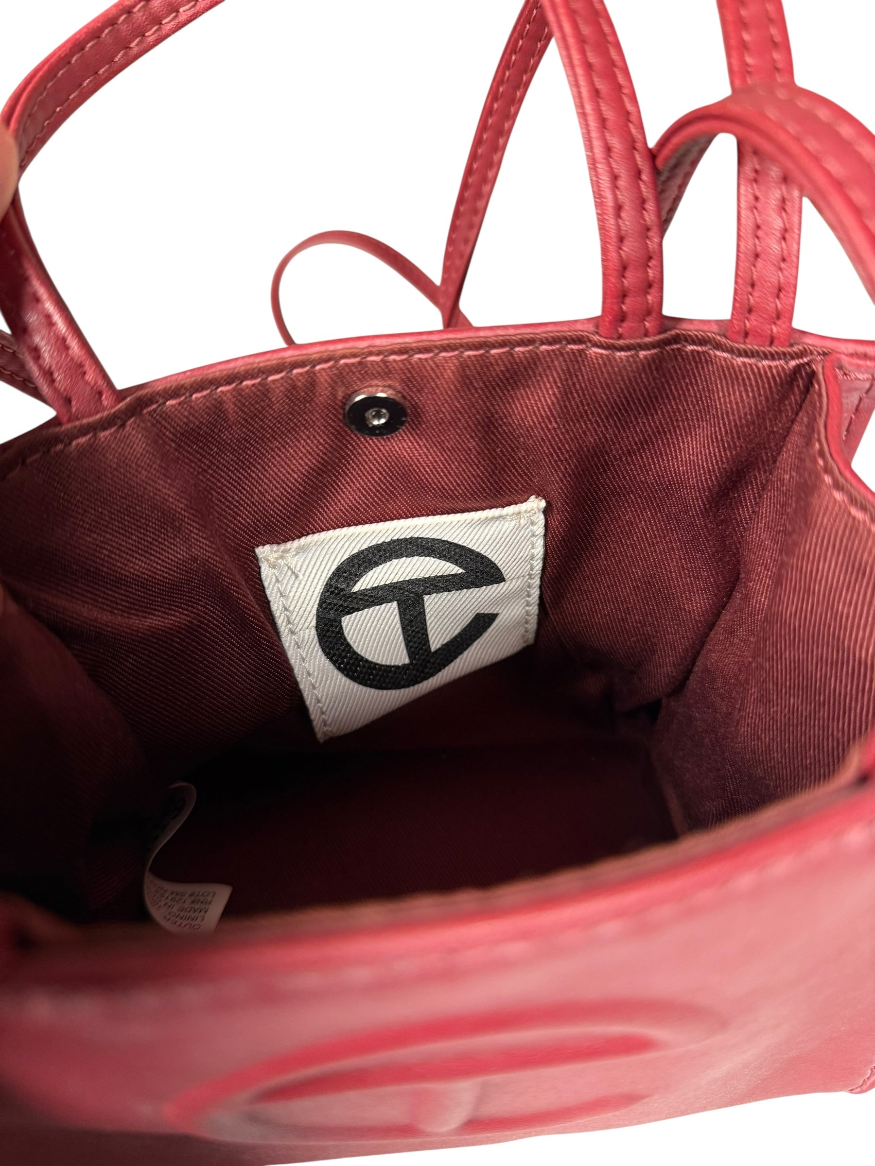 Telfar Small Maroon Shopping Tote