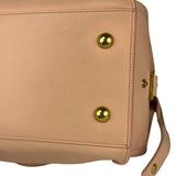 YSL Vintage Classic Y Cabas Peach Leather 2Way Handbag